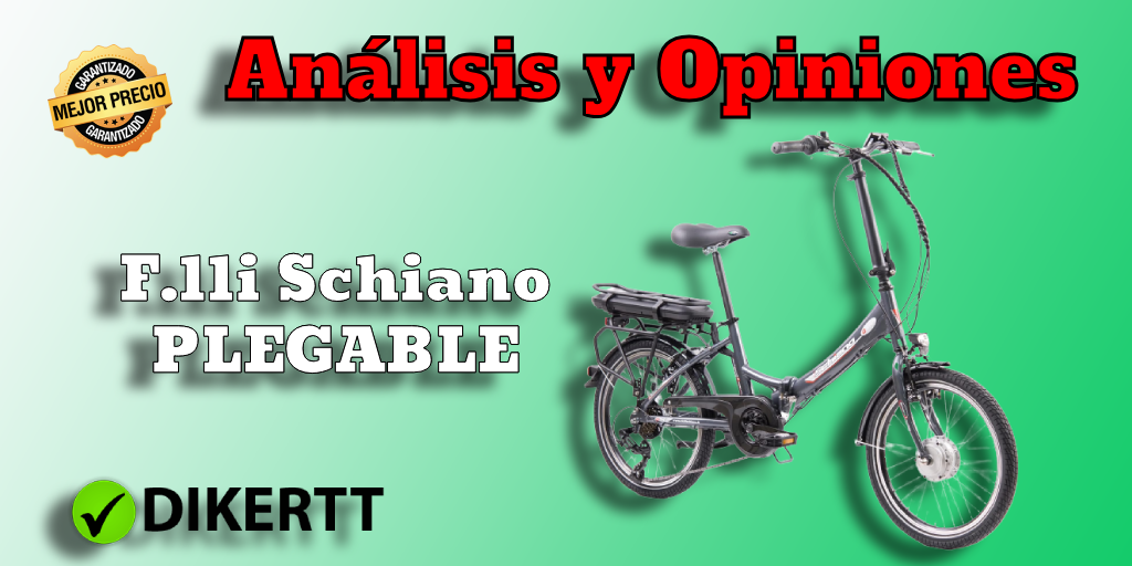 Análisis y opiniones F.lli Schiano E-Star 20 Pulgadas Bicicleta electrica Plegable
