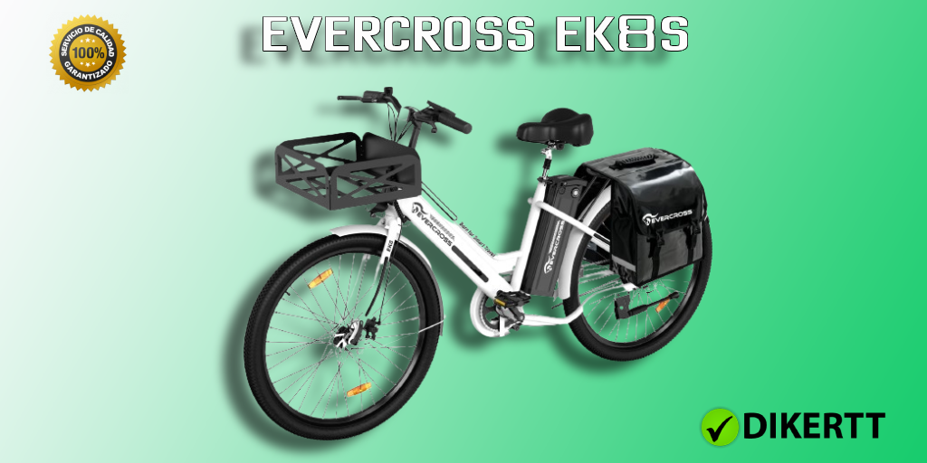 EVERCROSS EK8S Bicicleta eléctrica con carga rápida y eficiente