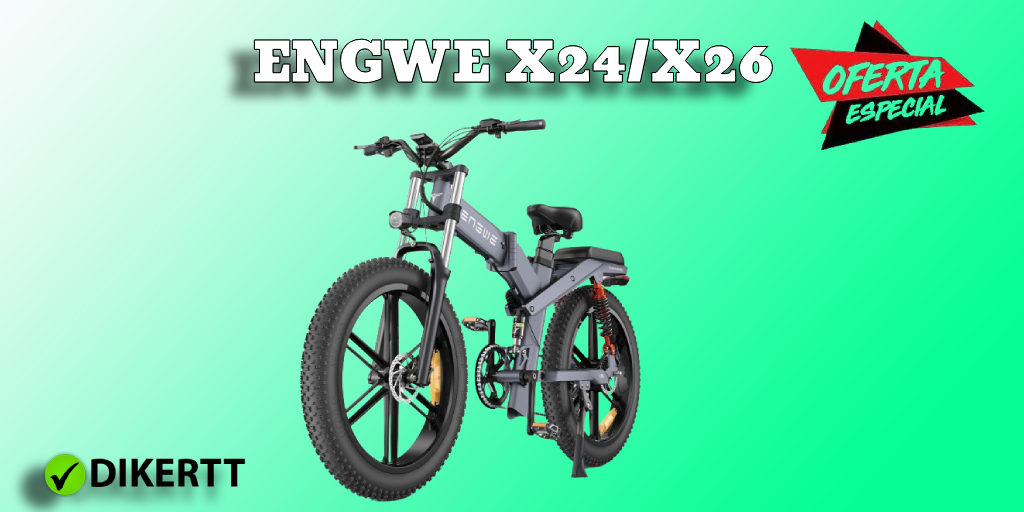 Análisis y opiniones ENGWE X24/X26 Bicicleta Eléctrica Plegable con 24"/26"