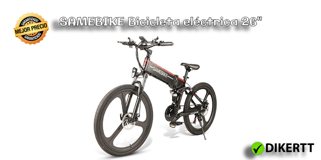 Análisis y opiniones SAMEBIKE Bicicleta eléctrica 26"